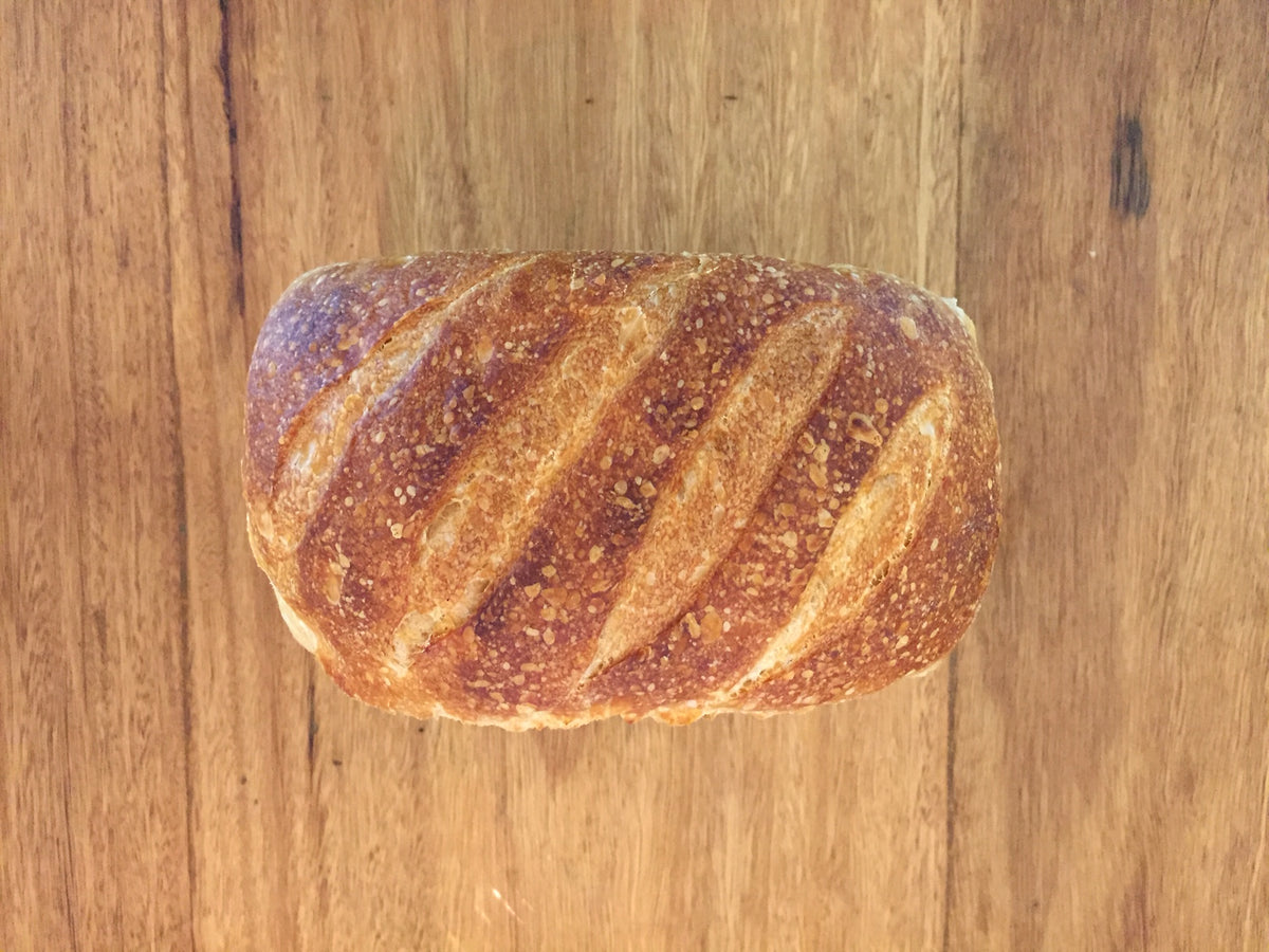 white sandwich sourdough flour water salt bakery