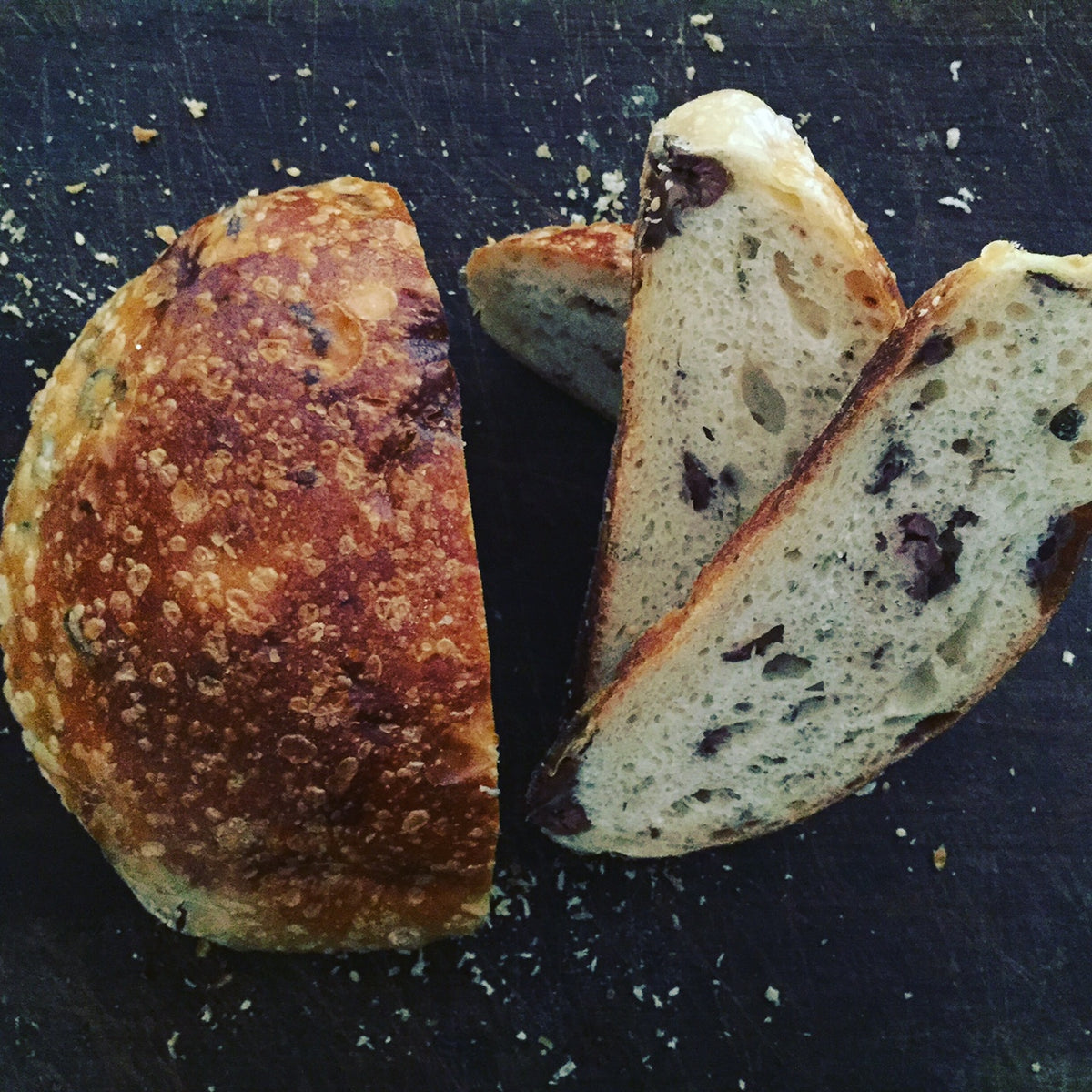 olive & herb flatbread flour water salt bakery