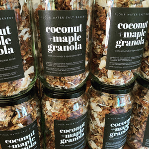 Coconut & maple granola