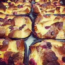Load image into Gallery viewer, dark chocolate &amp; raspberry croissant pudding
