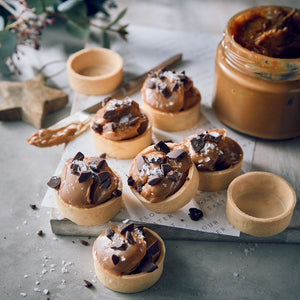 dulce de leche caramel tarts - assemble at home (pack of 12)