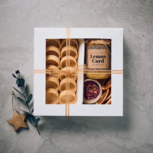 Load image into Gallery viewer, lemon &amp; vanilla bean curd tarts - assemble at home (pack of 12)
