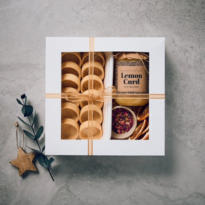 lemon & vanilla bean curd tarts - assemble at home (pack of 12)