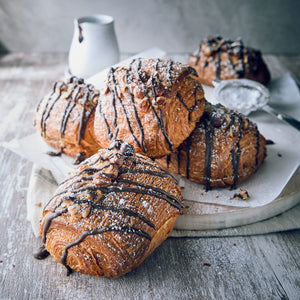chocolate & hazelnut croissants - box of 6