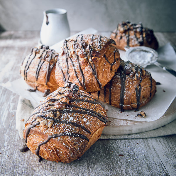 chocolate & hazelnut croissants - box of 6