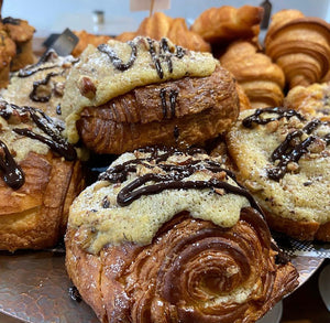 chocolate & hazelnut croissants - box of 6