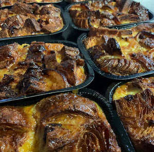 dark chocolate & orange croissant pudding